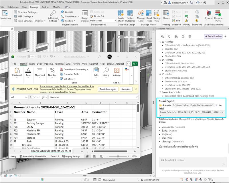 Revit Quantity Takeoff